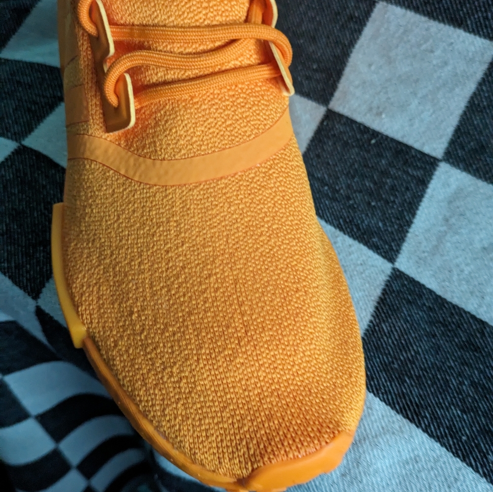Adidas Originals NMD R1 Low Womens Running Boost Bright Orange Gv9439 1223 - Picture 10 of 12